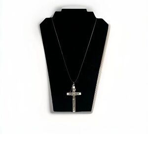 Crucifix Vintage German Roman Catholic Priest Pendant. Golgotha. Memento Mori.